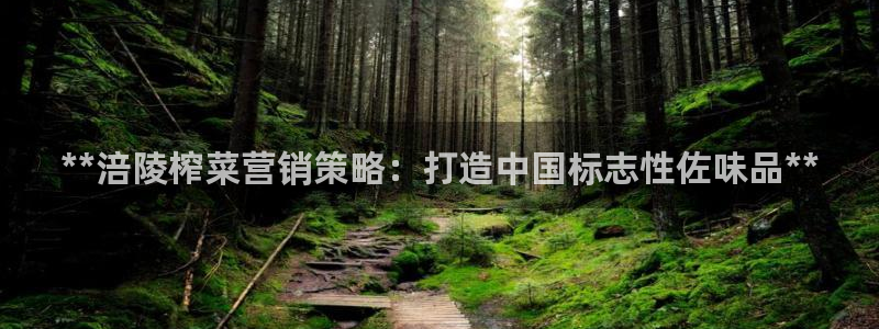 必赢客官方：**涪陵榨菜营销策